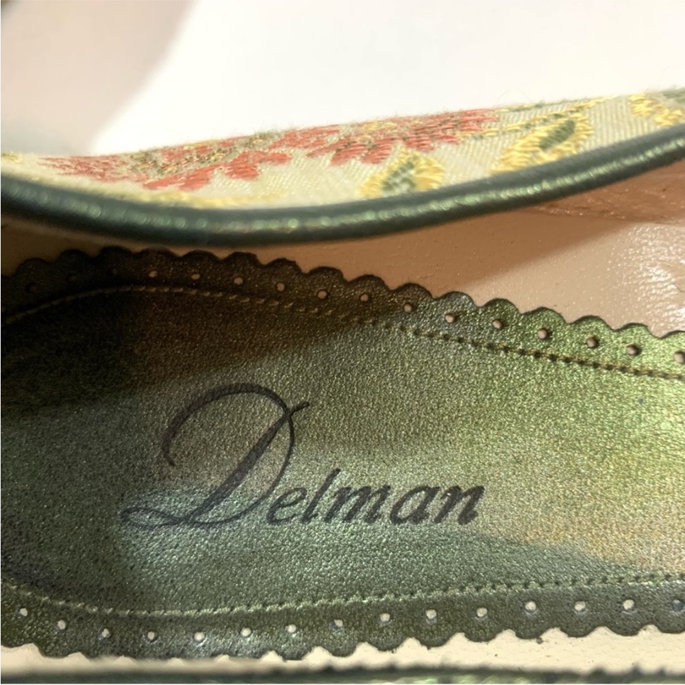DELMAN Tapestry Ballet FLATS Size 10 - Picture 7 of 13